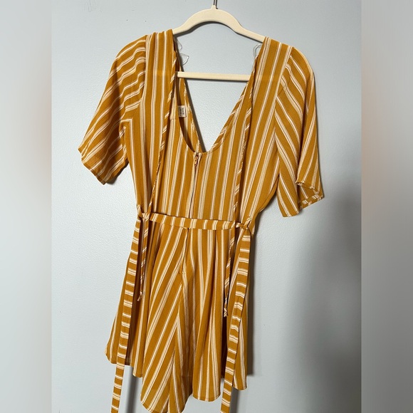 Yellow Striped Romper - Altar’d State - Picture 5 of 10